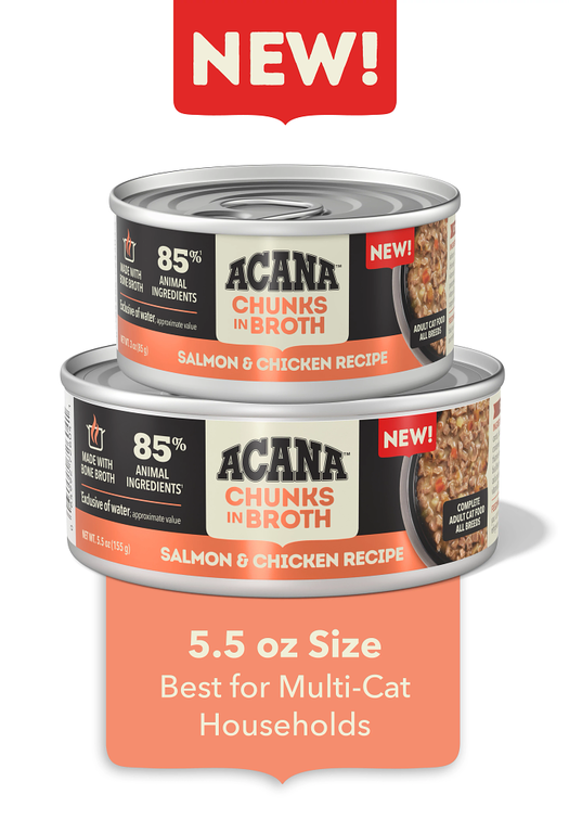 Chunks in Broth Salmon & Chicken Recipe 5.5oz